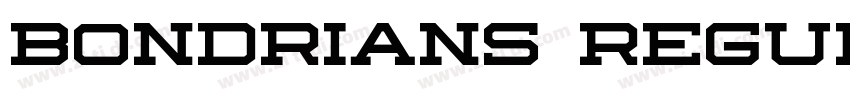 Bondrians Regular字体转换